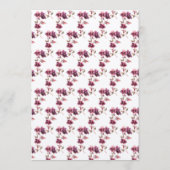 Tropical Jungle Floral Wedding メニュー (裏面)