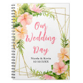 Tropical Jungle Floral Wedding Planner ノートブック (正面)