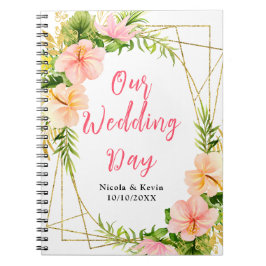 Tropical Jungle Floral Wedding Planner ノートブック