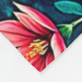 Tropical Jungle Lush Paradise Design フリースブランケット (角)