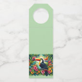 Tropical/Jungle Toucan bird  ボトルネックタグ (正面)