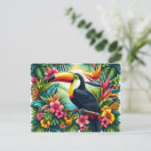 Tropical/Jungle Toucan bird  ポストカード (スタンド正面)