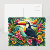 Tropical/Jungle Toucan bird  ポストカード (正面/裏面)