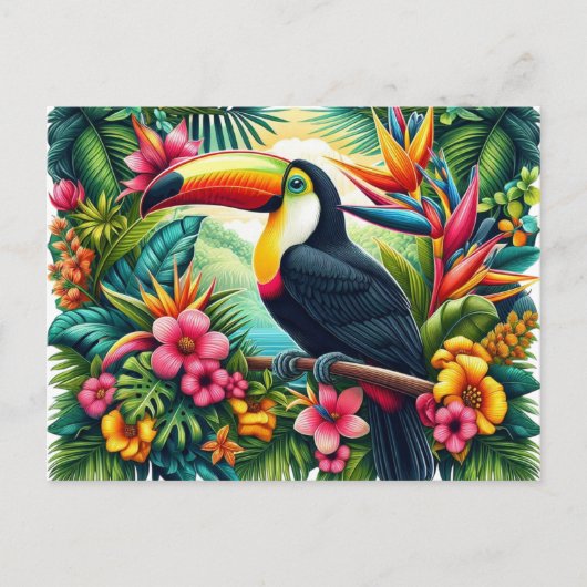Tropical/Jungle Toucan bird  ポストカード (正面)