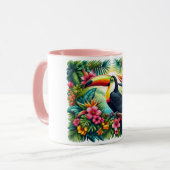 Tropical/Jungle Toucan bird  Brazil マグカップ (正面左)