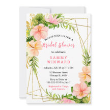 Tropical Jungle with Foliage Bridal Shower