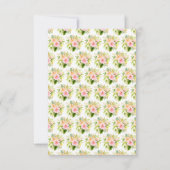 Tropical Jungle with Foliage Wedding 出欠カード (裏面)