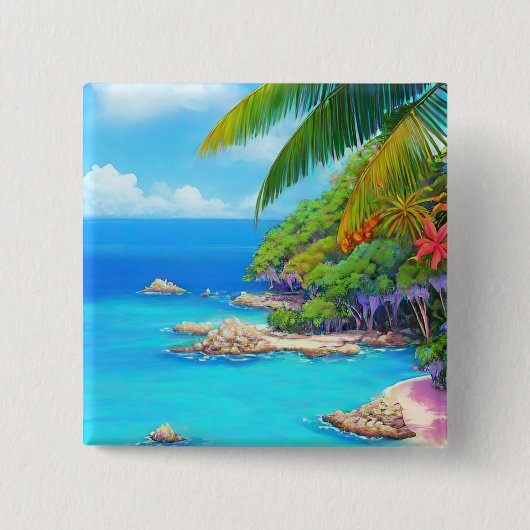 Tropical lagoon 缶バッジ (正面)