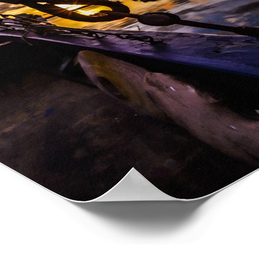 Tropical Lagoon Dawn ポスター (角)