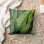 Tropical Leaf Botanical Plant Lover Lives Here クッション (ブランケット)