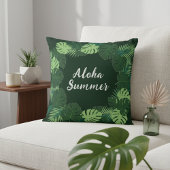 Tropical Leaf Pillow, Name or Phrase, Aloha Summer クッション