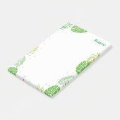 Tropical Leaf Post it Notes文房具 ポストイット (アングル)