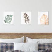 Tropical Leaf Set – Japandi Minimalist – Wall Art  (寝室)