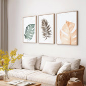 Tropical Leaf Set – Japandi Minimalist – Wall Art 