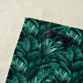 Tropical Leaves ビーチタオル