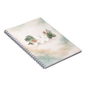 Tropical Leaves & Birds Aesthetic Design  ノートブック (右側)