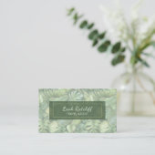 Tropical Leaves Business Card 名刺 (スタンド正面)