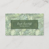 Tropical Leaves Business Card 名刺 (正面)
