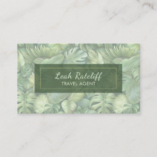 Tropical Leaves Business Card 名刺