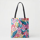 Tropical Leaves Floral Tote Bag トートバッグ (正面)
