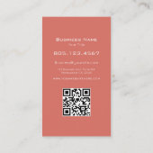 Tropical Leaves & Flowers Swirl | Modern Custom 名刺 (裏面)