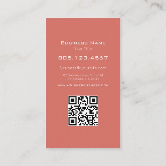 Tropical Leaves & Flowers Swirl | Modern Custom 名刺 (裏面)