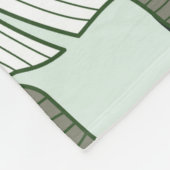 Tropical leaves seamless pattern  フリースブランケット (角)