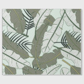 Tropical leaves seamless pattern  ラッピングペーパー (フラット)