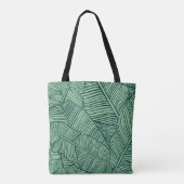 Tropical leaves. Seamless texture with banana leaf トートバッグ (裏面)