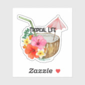 Tropical Life on a sticker シール (シート)