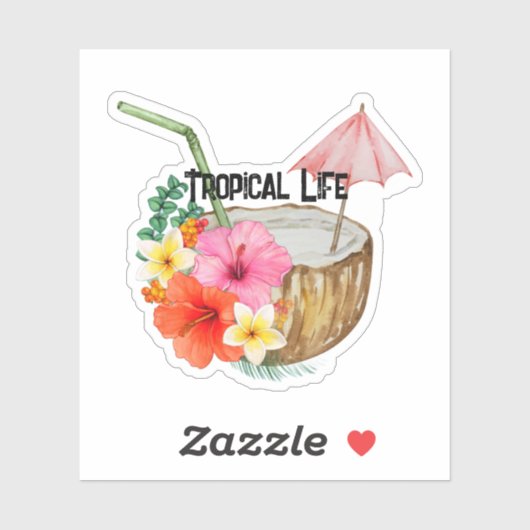 Tropical Life on a sticker シール (シート)