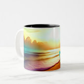 TROPICAL LOVE AT DAWN ツートーンマグカップ (正面左)