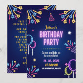  Tropical Luau Birthday Party Invitation 招待状 (正面/裏面)