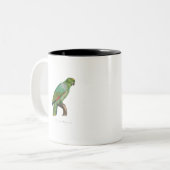 tropical macaw parrot ツートーンマグカップ (正面左)