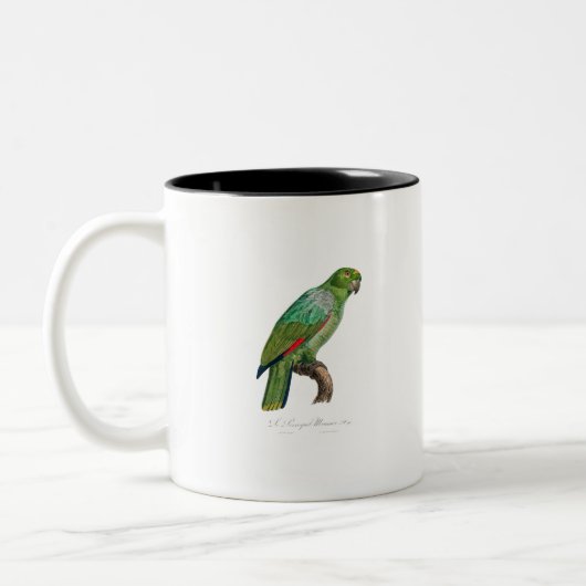tropical macaw parrot ツートーンマグカップ (左)