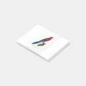 tropical macaw parrot ポストイット (アングル)