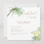 Tropical Margaritas & Tacos Engagement Party 招待状 (正面)