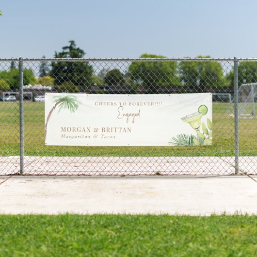 Tropical Margaritas & Tacos Engagement Party 横断幕 (インサイチュ)