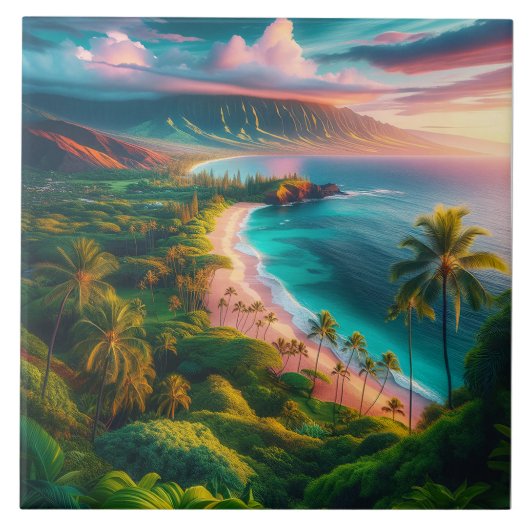 Tropical Maui Island Paradise タイル (正面)