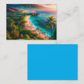 Tropical Maui Island Paradise ノートカード (正面/裏面)