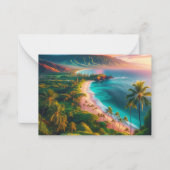 Tropical Maui Island Paradise ノートカード (正面)