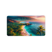 Tropical Maui Island Paradise ラベル (正面)