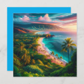 Tropical Maui Island Paradise 招待状 (正面/裏面)