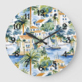 Tropical Mediterranean ラージ壁時計 (正面)