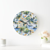 Tropical Mediterranean   ラージ壁時計 (ホーム)