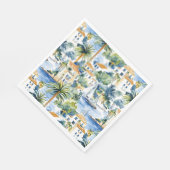 Tropical Mediterranean Wedding  スタンダードランチョンナプキン (角)