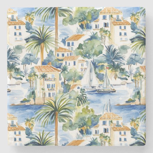 Tropical Mediterranean Wedding  ストーンコースター (正面)