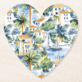 Tropical Mediterranean Wedding  ペーパーコースター (正面)