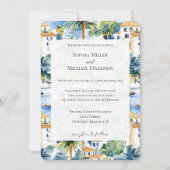 Tropical Mediterranean Wedding 招待状 (正面)