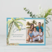 Tropical Merry Christmas Beach Theme シーズンカード (スタンド正面)